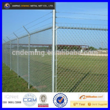 pvc chain link wire mesh airport fence